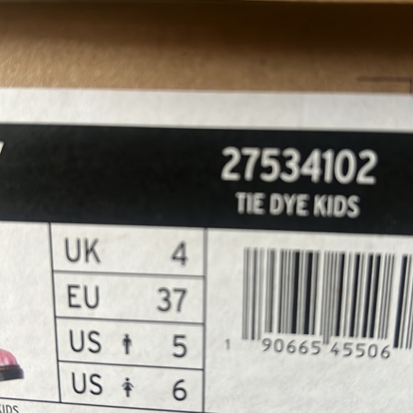 Dr. Martens tie dye kids shoes New in box sz 6 girls - Picture 5 of 10